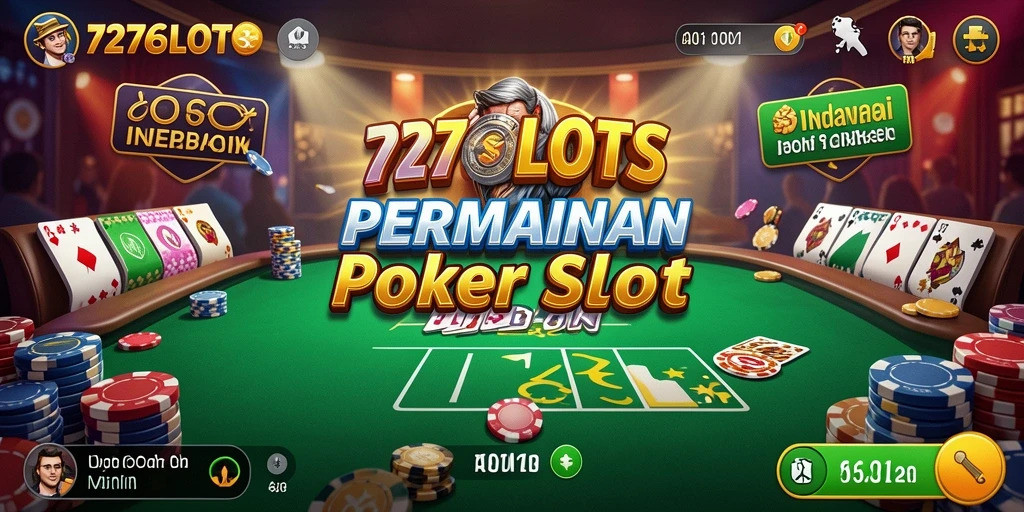 Tampilan gameplay menarik 7276SLOTS dengan elemen Poker yang inovatif.