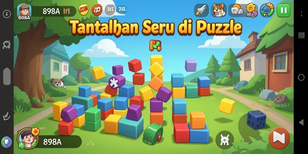 Tangkapan layar dari gameplay seru 898A yang menantang.