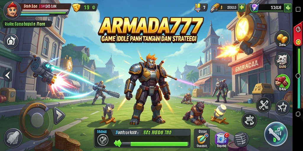 Tangkapan layar utama ARMADA777 menampilkan gameplay seru dengan armada yang menjelajah galaksi.