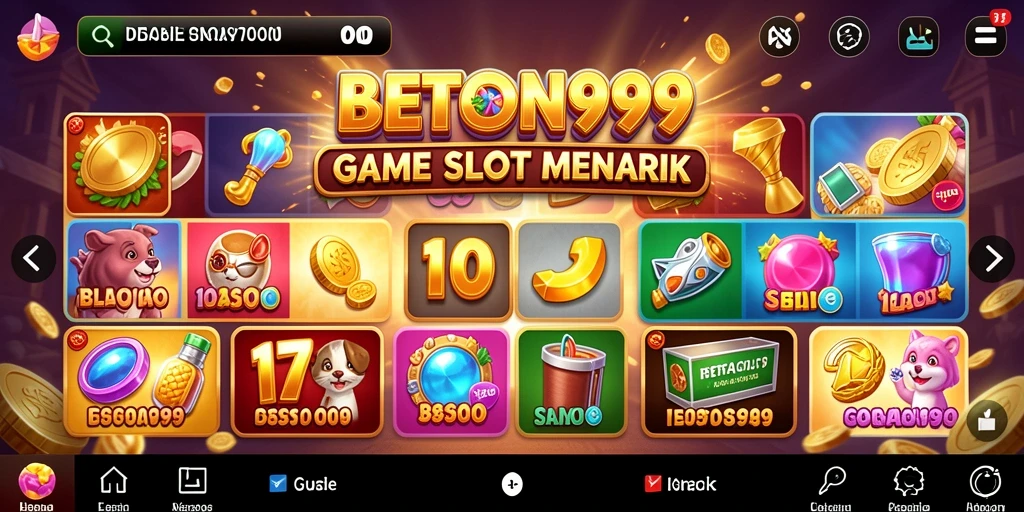 Screenshot utama BETON999 menunjukkan pengalaman bermain Slot yang menggembirakan.