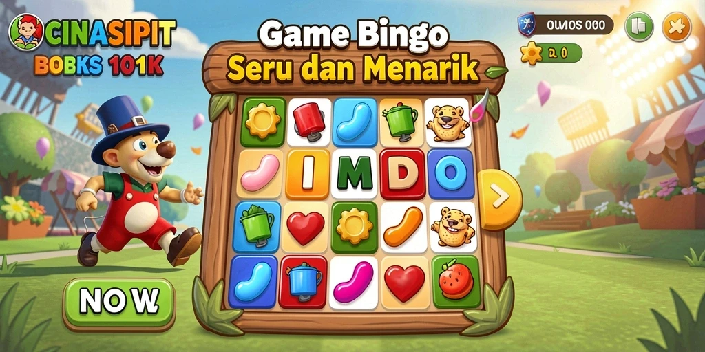 Screenshot gameplay CINASIPIT menampilkan keseruan permainan Bingo.