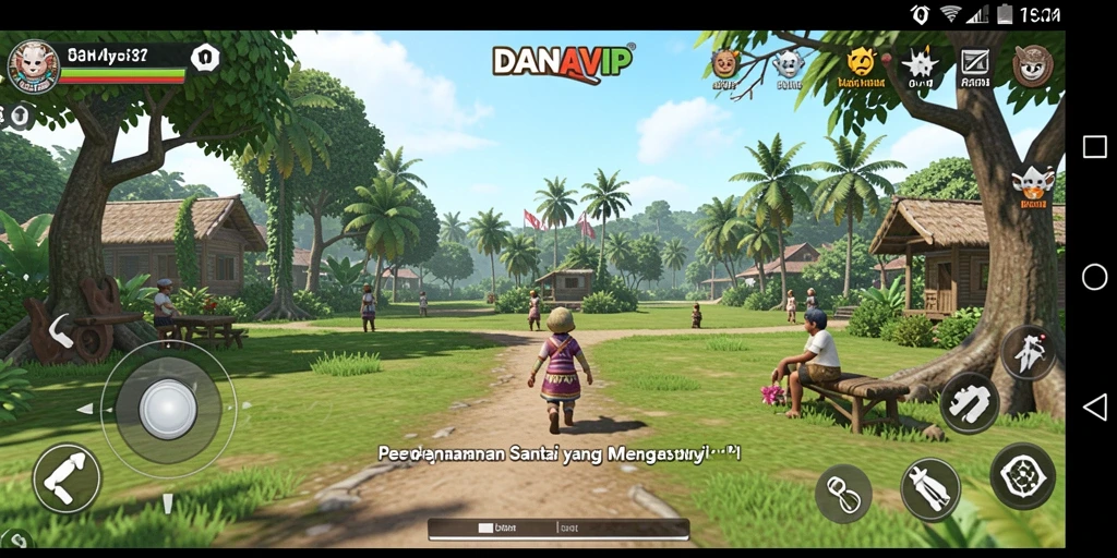 Screenshot gameplay seru DANAVIP dengan berbagai tantangan.