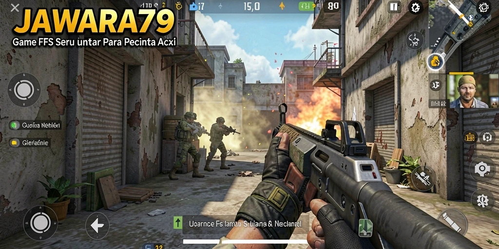 Screenshot JAWARA79 menunjukkan aksi seru dalam gameplay FPS.