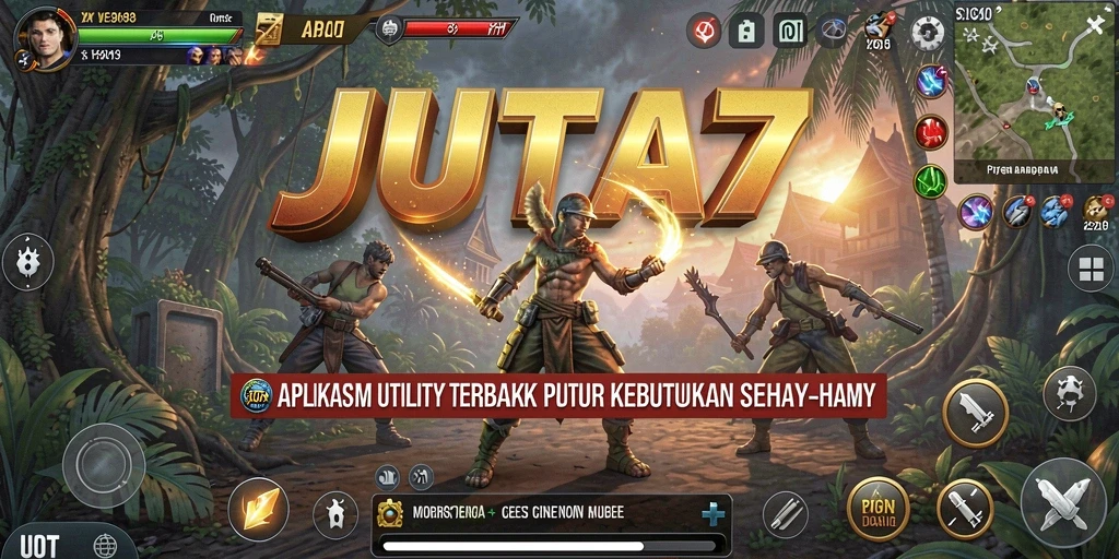 Screenshot utama JUTA7 menampilkan antarmuka pengguna yang sederhana dan intuitif.