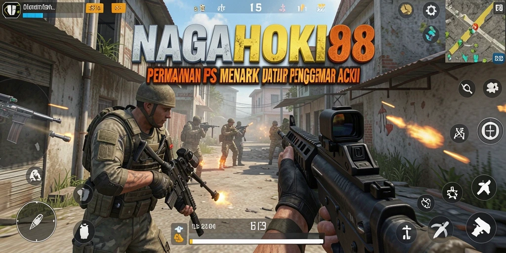 Tampilan gameplay seru di NAGAHOKI88 dalam mode FPS.