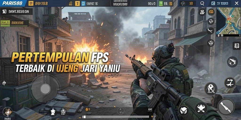 Tampilan mendebarkan gameplay FPS di PARIS88.