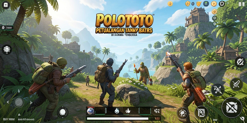 Tampilan gameplay Open World yang menakjubkan dan interaktif di POLOTOTO.