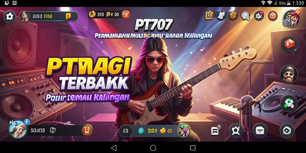 Screenshot PT707 menampilkan gameplay musik yang menarik dan interaktif.