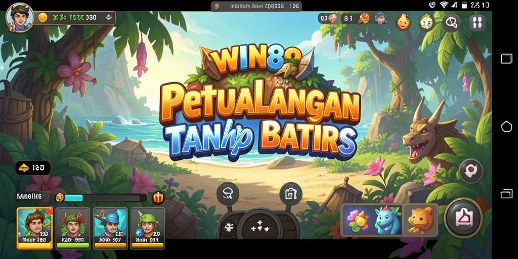 Tampilan gameplay seru WIN88 dengan aksi petualangan yang mendebarkan.